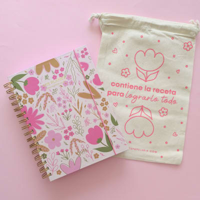 Planner 12 meses sin fechas Flores Silvestres