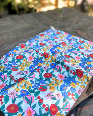 Paño cocina Casa en Flor verde