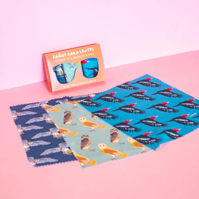 Paños para Lentes Aves de Chile1
