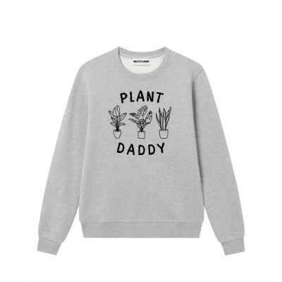 Poleron Plant Daddy Gris Claro2