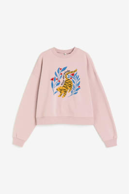 Poleron Vive Sin Miedo Rosa Tigre Ama1