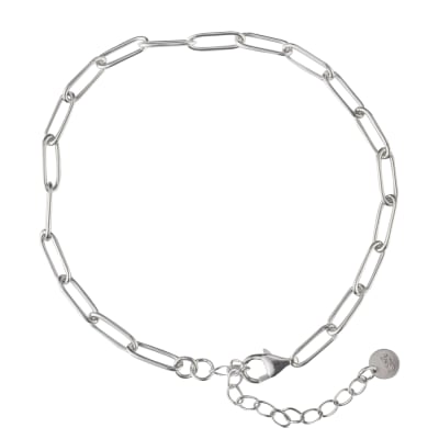 PULSERA CLIP PLATA LEY