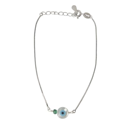 PULSERA PLATA GOOD LUCK1