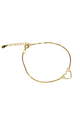 PULSERA CORAZON GOLD VERMEIL