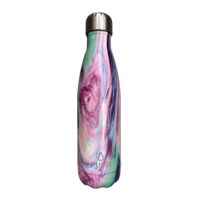 PUUR BOTTLE PINK MARBLE 500ML