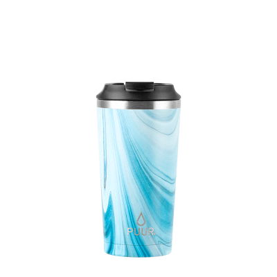 VASO TÉRMICO PUUR CUP BLUE MARBLE HERMÉTICO | 470 ML