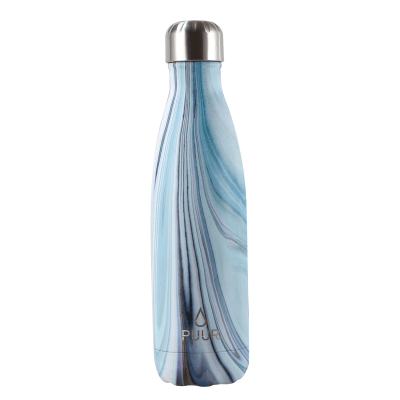 PUUR BOTTLE BLUE MARBLE 500 ml