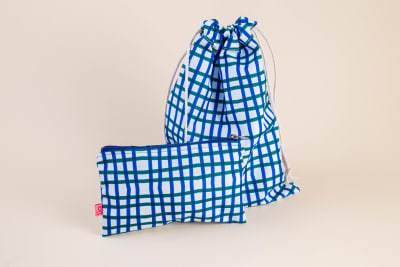Set Cuadrille azul