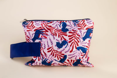 Estuche Clutch Tigres rosa