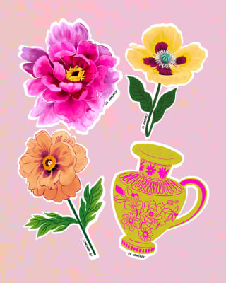 Stickers Flores1