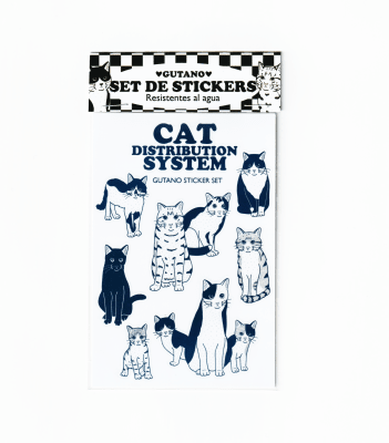 set de stickers Cat distribution system1