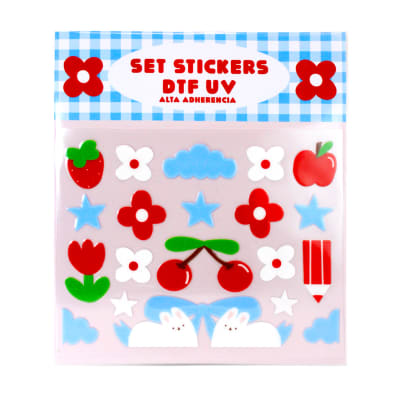 Set de stickers decorativos DTF UV