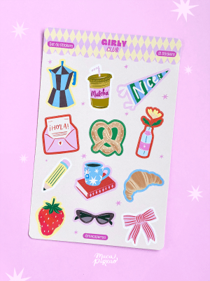 Set stickers Girly Club