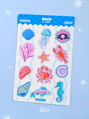 Set stickers Bajo el mar