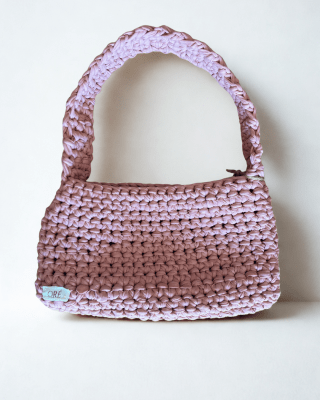 CARTERA A CROCHET PINK