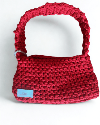 CARTERA A CROCHET RED