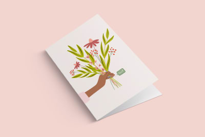 GREETING CARD FLORES PARA TI