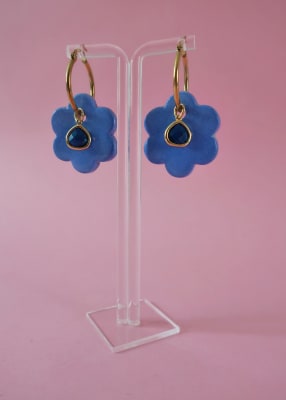 Aros de flor cerámica 003