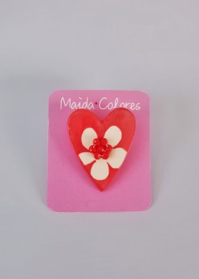 Prendedor cerámica grande 004