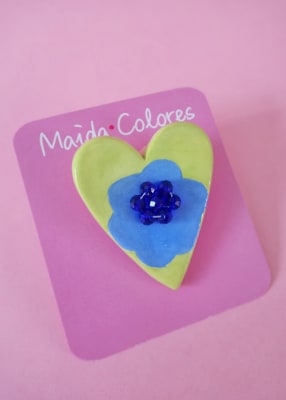 Prendedor cerámica grande 0061