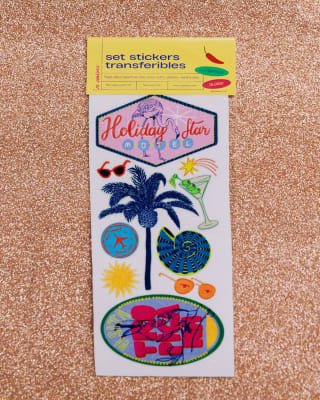 Set stickers transferibles amarillo