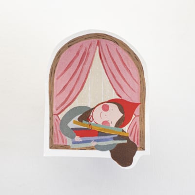 Sticker unitario Almohada de libros