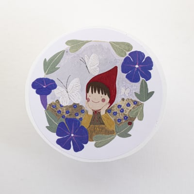 Sticker unitario Entre flores