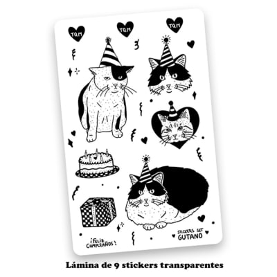 Set stickers Cumpleaños