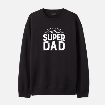 Poleron Super Dad Negro