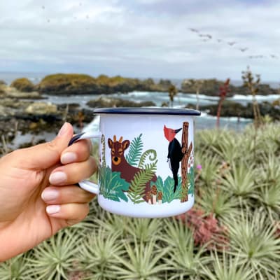 Tazon enlozado bosques