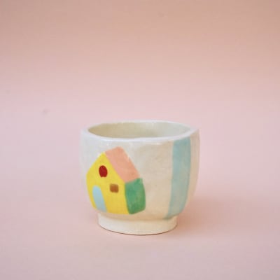 Taza café casa líneas 011