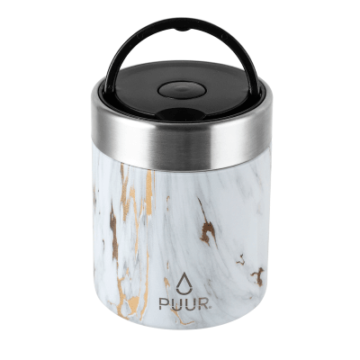 TERMO DE COMIDA PUUR FOOD POT GOLD MARBLE | 500 ML