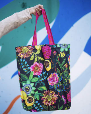 Maxi tote bag flores