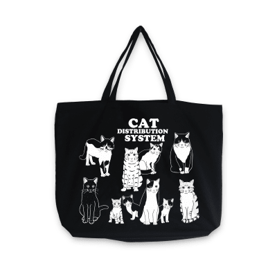 Totebag Cat distribution system1