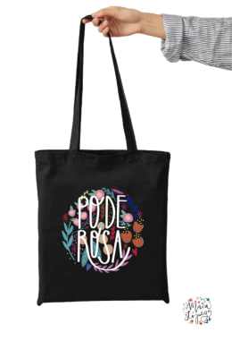 Totebag Negro Poderosa