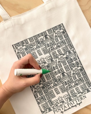 Totebag Coloreable Pinta Pattern1
