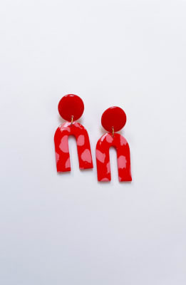 aros valeria vaq rojo