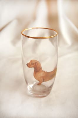 Vasos vidrio Salchicha