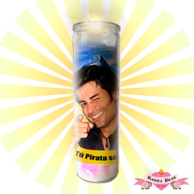 Vela Vidrio San Chayanne