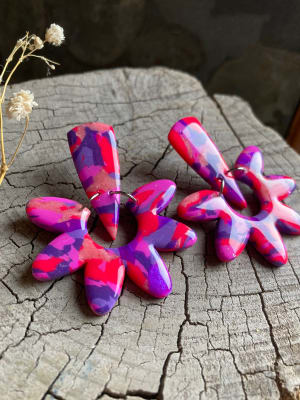 Aros Maui Morado - Fucsia