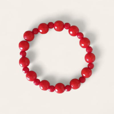 Pulsera Roja Piedras