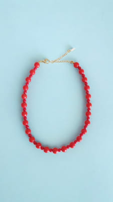 Collar Rojo Piedras