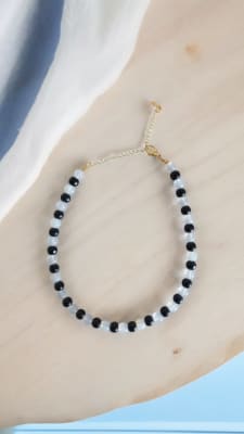 Collar Cuarzo y Negro1