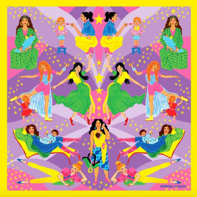 Pañuelo Star Moon 70 x 70 cms1