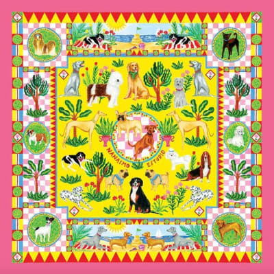 Pañuelo Perros 70x70 cms2