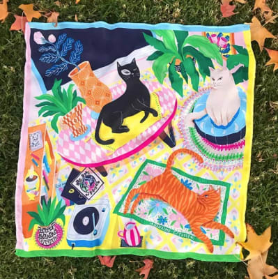 Pañuelo Gatos 70 x 70 cms1