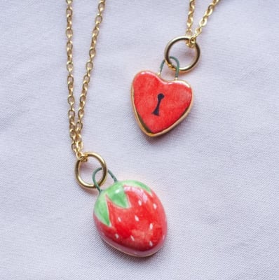 Collar Colgante Frutilla