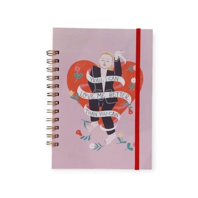 Cuaderno espiral I can love me better than you can 15x21 cm 80 hojas blancas1