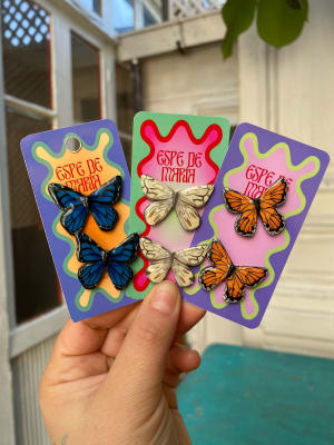 AROS MARIPOSA S NARANJA