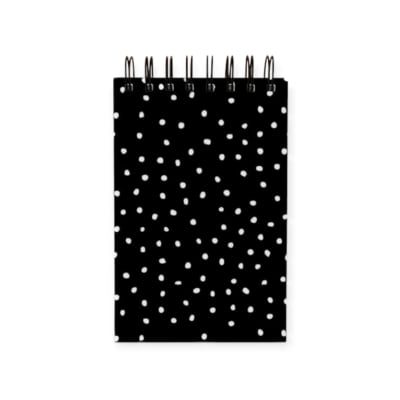 Mini croquera Puntos black